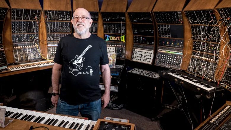 John Leimseider in front of the TONTO synthesizer